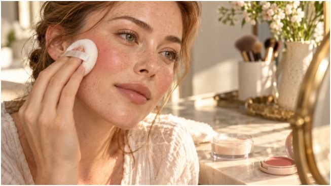 The "Blush Sandwich" Application Method for All-Day Wear